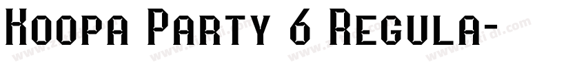 Koopa Party 6 Regula字体转换